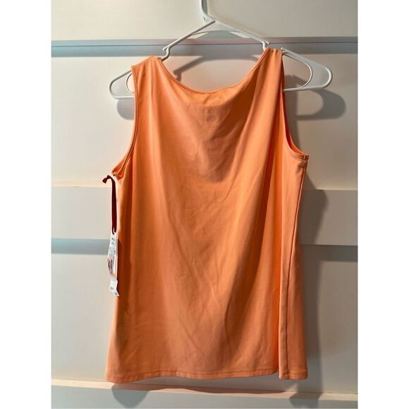 Ruby Rd. Orange tank with silver collar details - Picture 5 of 9
